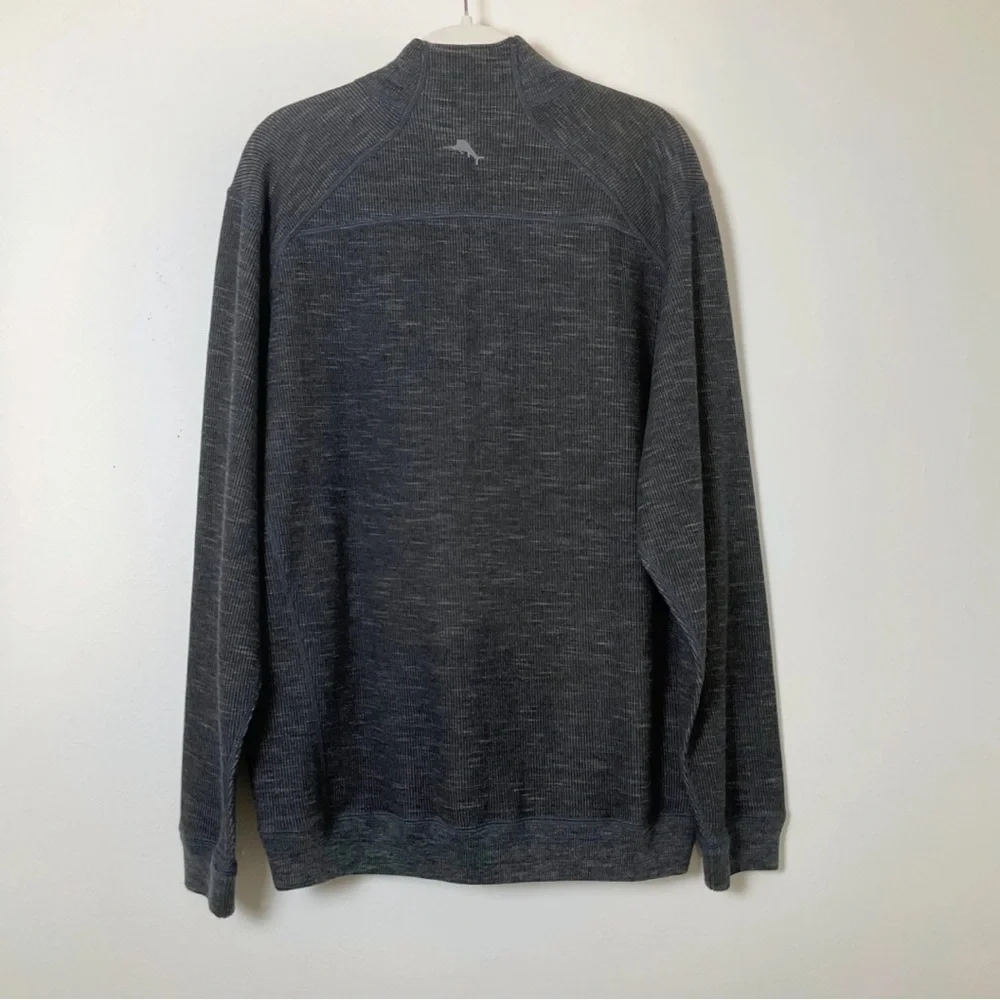 Tommy Bahama | Reversible Pullover | Flipsider | Half Zip | Gray | Large - Picture 7 of 15